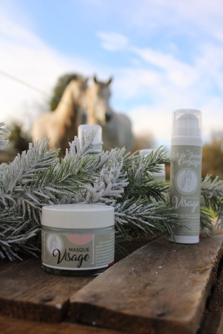 Peau apaisée après application d’un soin au lait de jument